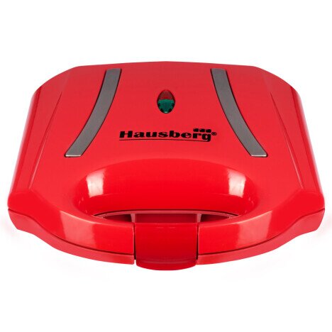 Sandwich-maker Hausberg HB-3535RS, 800 W, rosu, model grill