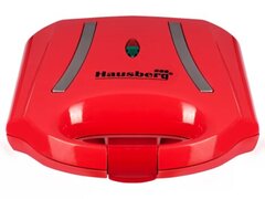 Sandwich-maker Hausberg HB-3535RS, 800 W, rosu, model grill